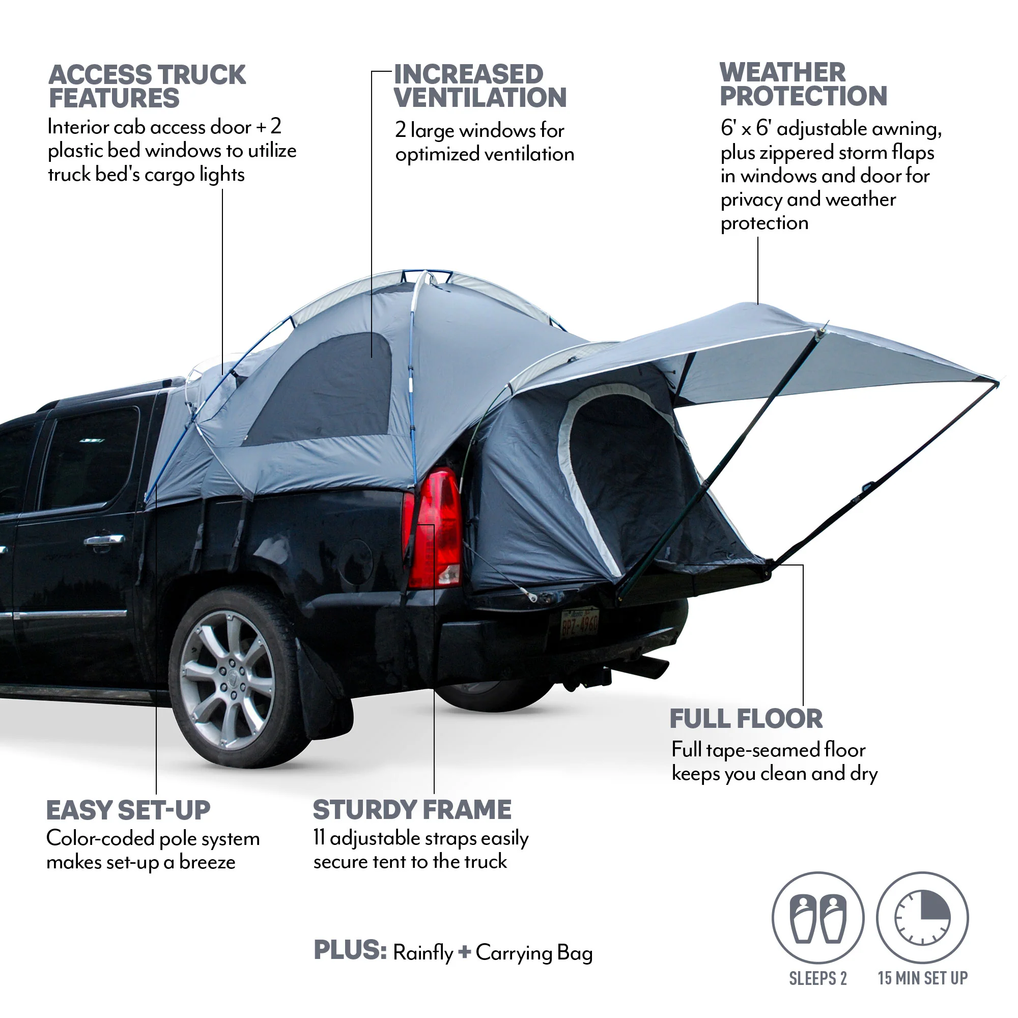 Chevrolet Avalanche Truck Tent - Image 3