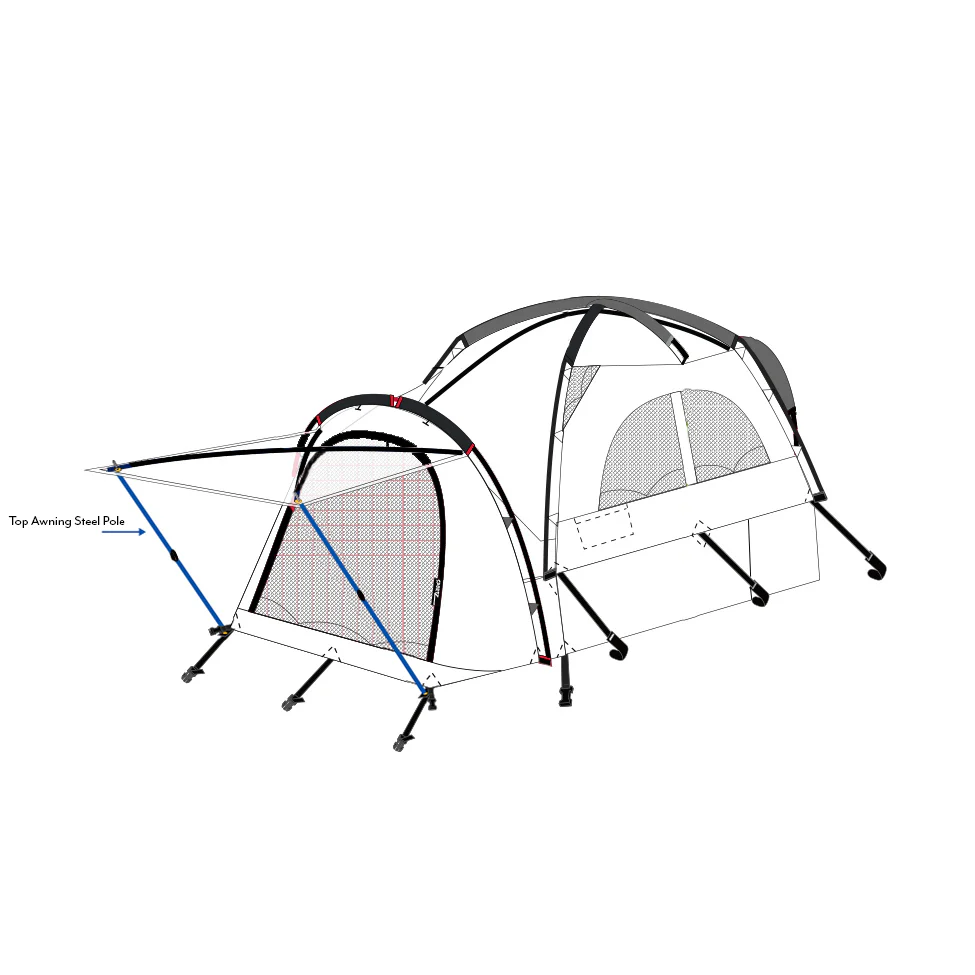 Sportz Camo Truck Tent 57122 (Full Size Regular: 6'4" - 6'7") Parts - Image 9